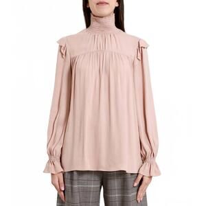 NEW N°21 high neck blouse in rose